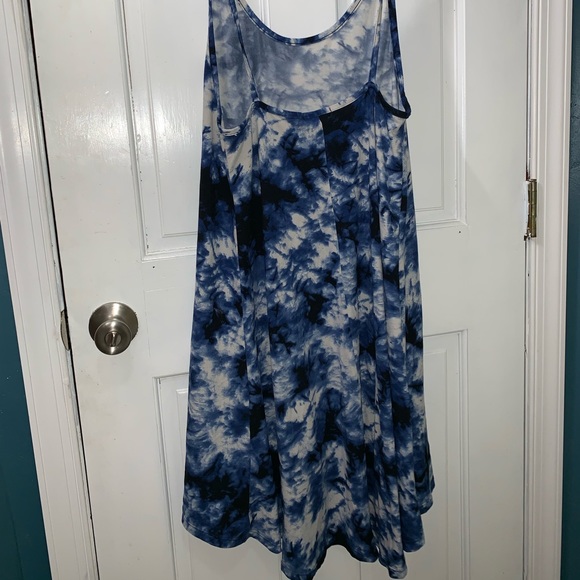 tie dye flowy dress